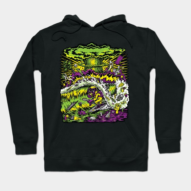 Toxic surfer Hoodie by jimbophillips